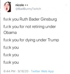 And we hear from the Tolerant Left on RBG Meme Template