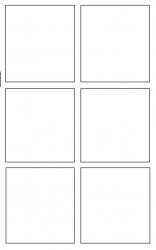 6 panels Meme Template
