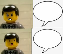 lego man having emosions Meme Template