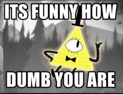 Bill Cipher Meme Template