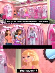 Barbie closet visit Meme Template