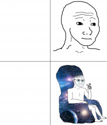 wojak vs wojak smart sad Meme Template