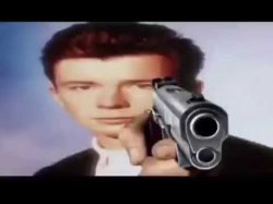 Rick Astley pointing at you Meme Template