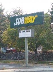 Subway six inch deal Meme Template