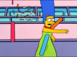 Marge throwing Jimmies Meme Template