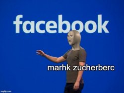 Stonks's Zuckerberg Meme Template