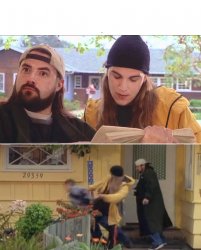 Jay and Silent Bob Kick Ass Meme Template