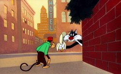 Sylvester & The Monkey Meme Template