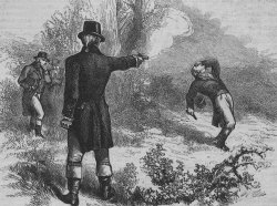Aaron Burr and Alexander Hamilton duel Meme Template