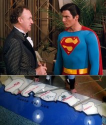 Lex and Superman save America Meme Template