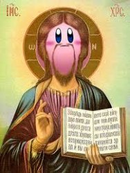 RELIGIOUS KIRB Meme Template