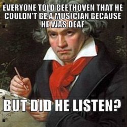 Beethoven did he listen Meme Template