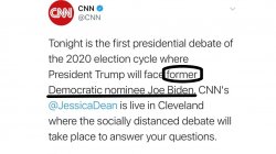 Former DEM candidate Joe Biden CNN Meme Template