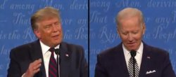 Trump and Joe Debate Meme Template