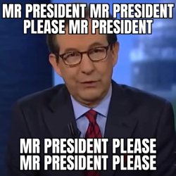 Chris Wallace Mr. President Please Meme Template