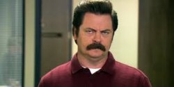 seriously ron swanson Meme Template