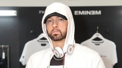 Eminem white hoodie Meme Template
