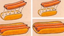 Double hot dog Meme Template