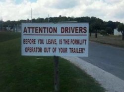 Attention drivers sign Meme Template