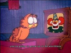 Garfield and binky the clown Meme Template