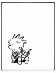Calvin and his book Meme Template