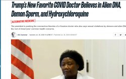 Trump's Covid-19 Doctor Demon Sperm Meme Template