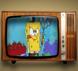 Spongebob adversary with spatula Meme Template