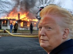 Trump Fire Meme Template