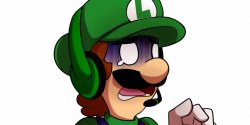 Scared Luigi Meme Template