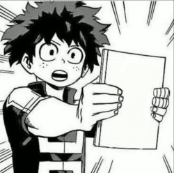 Deku sharing notes Meme Template