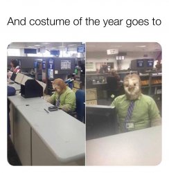 Sloth costume of the year Meme Template