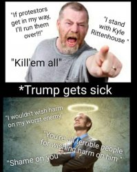 Trump gets sick Meme Template