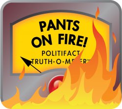 Pants On Fire Politifact Truth-O-Meter Meme Template
