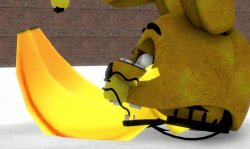 Spring bonnie eats Banana. Meme Template