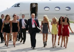 Trump with supermodels Meme Template