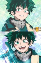 Deku I want to see your cute face Meme Template