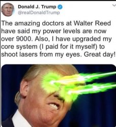 Trump laser eyes Meme Template