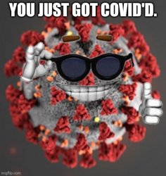 you just got covid'd Meme Template