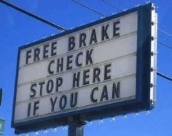 Brake sign Meme Template