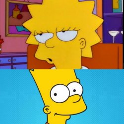 Bart Lisa Meme Template