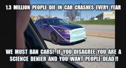 We must ban cars or you want people dead COVID-19 Meme Template