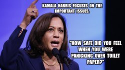 Kamala Harris debate toilet paper Meme Template