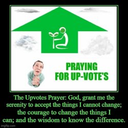 Upvotes Prayer Meme Template