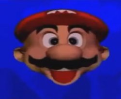 Mario type head Meme Template