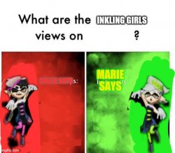 Callie and Marie's views on Meme Template