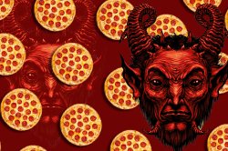 Pizzagate Satan Meme Template