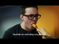 Sucks hotdog unwillingly Meme Template
