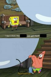 Spongebob Paint Bubble (Shortened) Meme Template