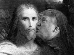 The kiss of trump Meme Template