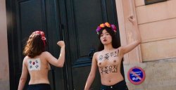 Femen South Korea Meme Template